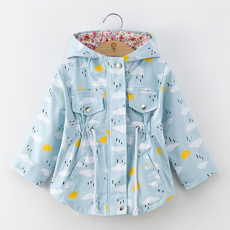 Kids Jacket Girls Trench Coat Outerwear